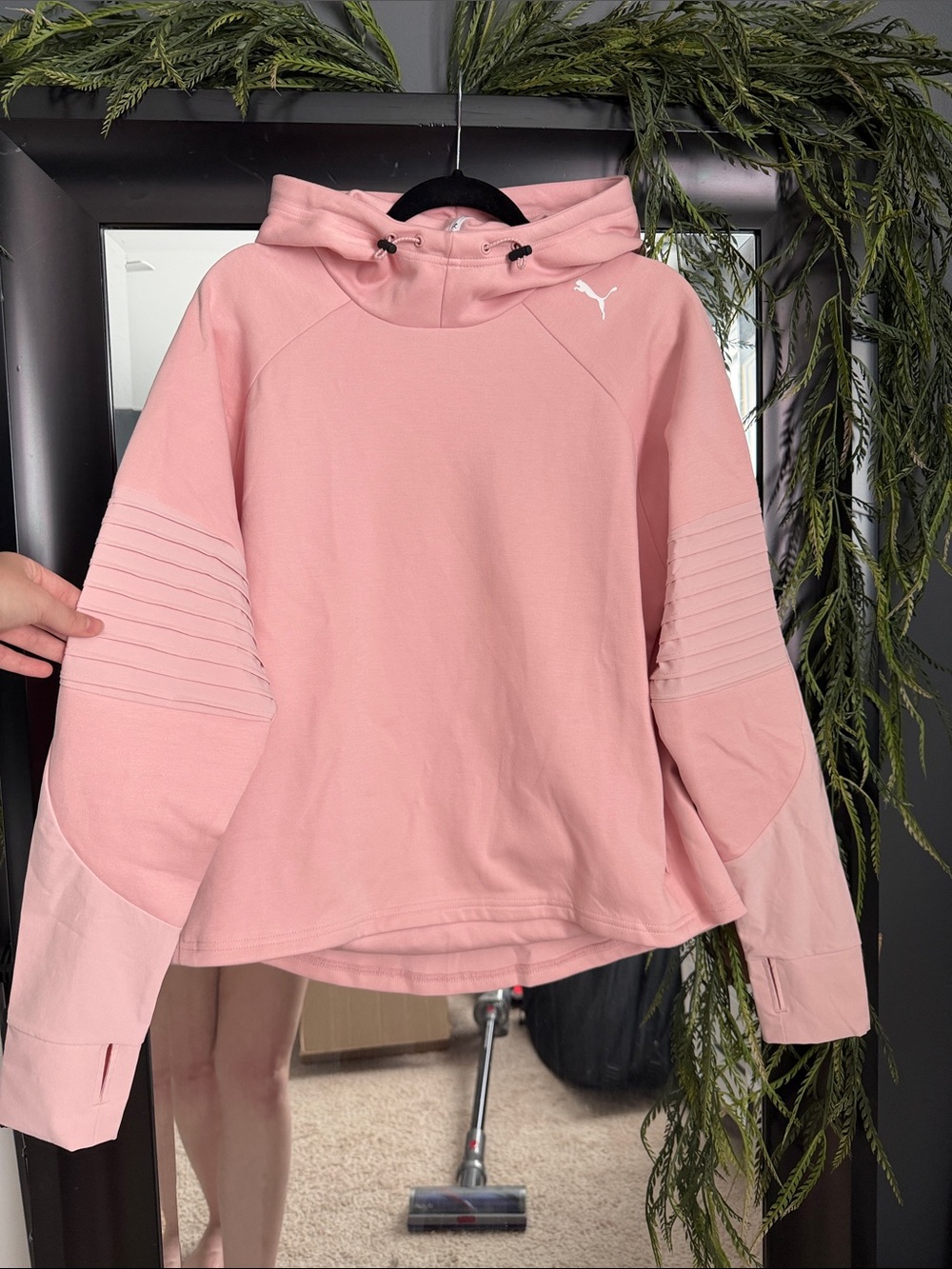 Puma Women's Blush Pink Pullover Hoodie Sweatshirt